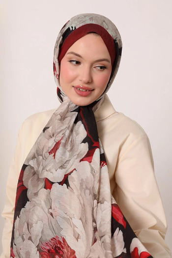 LuvenSara Flower Garden Pattern Special Design Summer Shawl