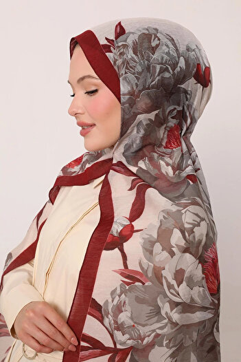 LuvenSara Flower Garden Pattern Special Design Summer Shawl