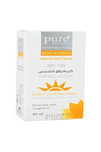 PURE BEAUTY SPF 100 SUN SCREEN 50ML 1+1