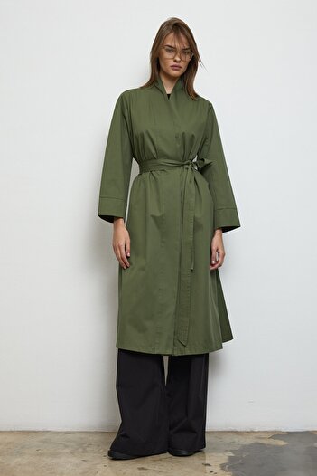 QANU Moon Trench Coat Khaki