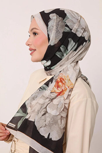 LuvenSara Flower Garden Pattern Special Design Summer Shawl