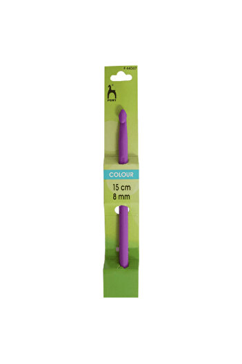 Pony Colored plastic crochet hook without handle 15cm / 8.00mm
