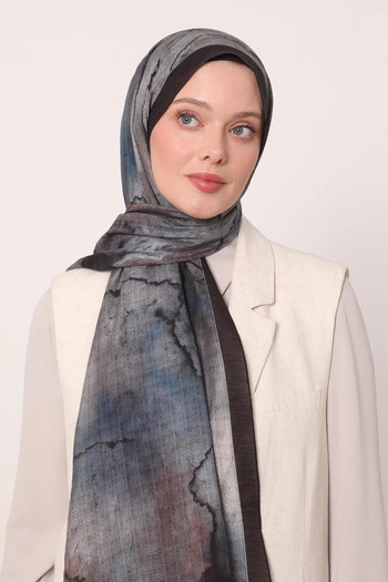 LuvenSara Color Gradient Special Design Tie-Dye Pattern Summer Shawl