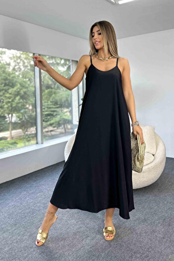 ENMADAM Aerobin Adjustable Strap Long Nightgown