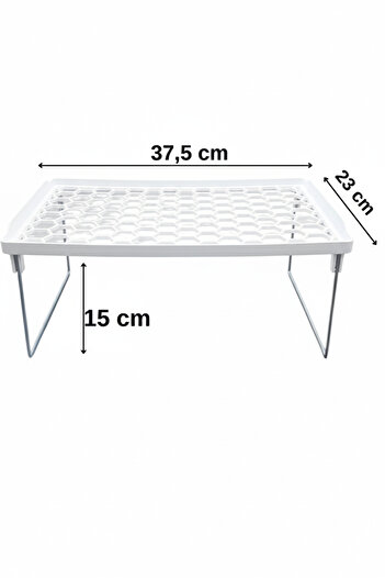 ego home Inside Cabinet Shelf Organizer Closet Organizer Shelf, Cup Plate Cup Rack, Organizing Shelf White