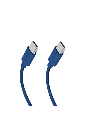 Other Kabel przewód w oplocie USB-C - USB-C 60W 1.5m - niebieski