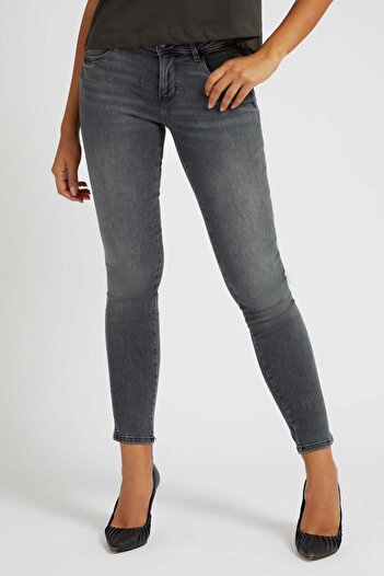 Guess Women's Skinny Fit Denim Pants Gray