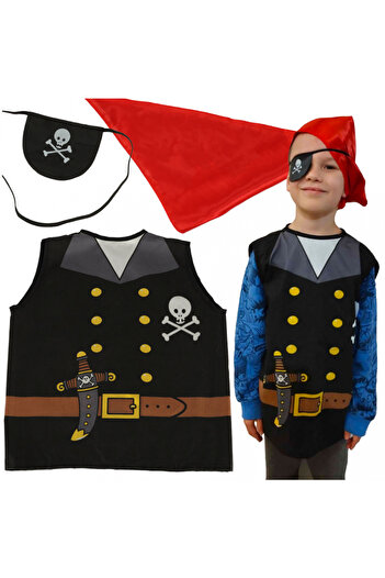Ikonka Pirate Carnival Costume with Accessories 3-8 years