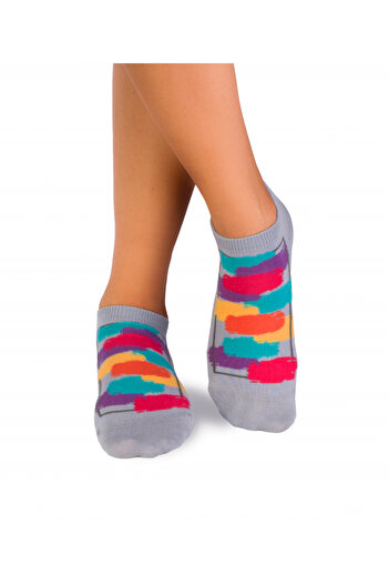 Pirin Hill Brushes short cotton socks - warm blue
