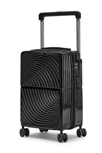 LİMRA Modern 20-inch polycarbonate cabin suitcase in black