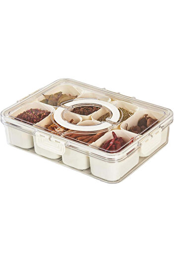 vivimall Multifunctional Food Box 8 Compartments White | FreshBox