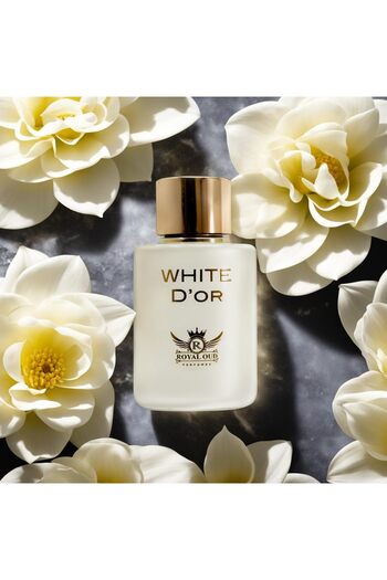 Royal Oud Perfumes White D'or - Fruity, Citrusy & Woody Luxury Unisex Fragrance from Dubai (100 ml)