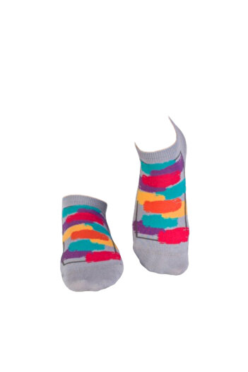 Pirin Hill Brushes short cotton socks - warm blue