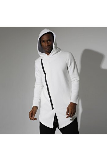Superbluemexico Unisex Ecru Zippered Poncho