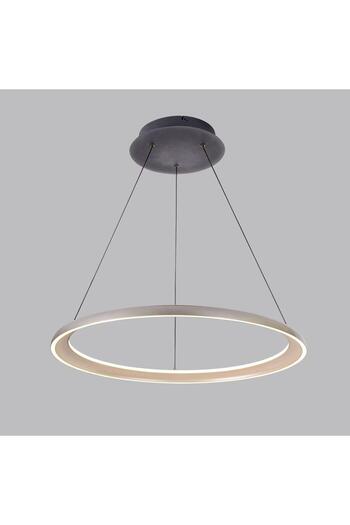 RFAN Pendant, Model D08-60, With Remote Control, 3 Types of Light, Adjustable Height, 139W, Gray