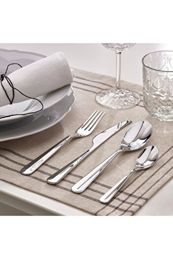 IKEA Cutlery Set Bäcköring 24 Piece Set Stainless Steel Set