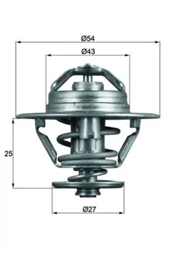 MAHLE Coolant thermostat OPEL MOVANO A bus (X70) 1998-2001