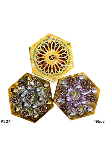 KIERA Set of 19 Christmas balls