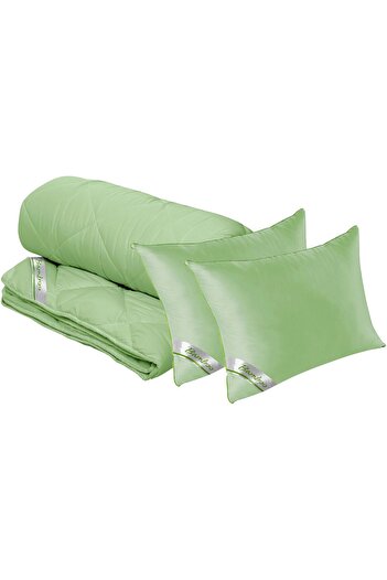 Green Future Bamboo Sense set, 2 pillows 50x70 cm and quilted duvet 300g/sqm, 180x200 cm
