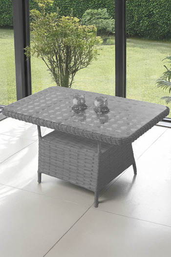 Canisa Liatris Serisi 1. Sınıf Gri Rattan Cappucino Minder Bahçe Takımı, Balkon Takımı