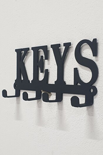 VENON Keys Key Holder Black Metal Key Rack - Decorative Key Holder Door Entry Key Rack