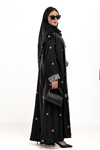 Hasnaa Abaya Silver Star Abaya