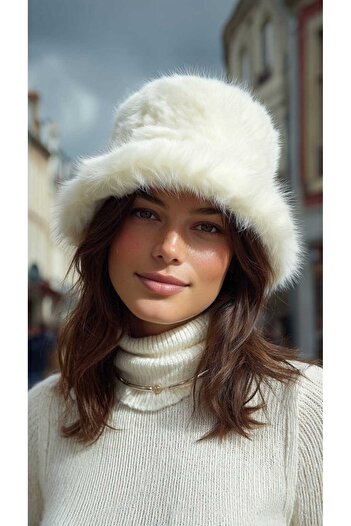 LAGRANZE Women's Plush Bucket Hat