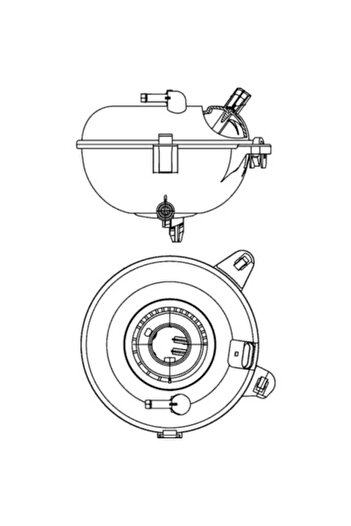 MAHLE Cooling expansion tank VW GOLF SPORTSVAN VII (AM1 AN1) 2014-2020