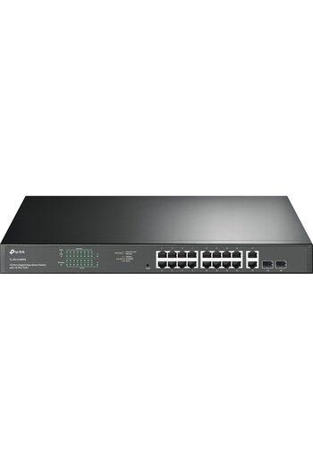TP-LINK TL-SG1218MPE 16 منفذ PoE+ Gigabit RJ45، 2 × منفذ Gigabit non-PoE RJ45 و2 × Combo G