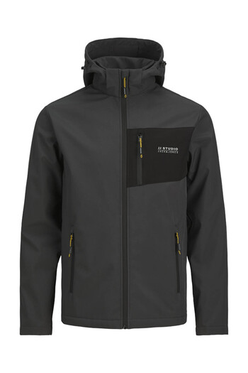 Jack & Jones Чоловіча куртка Jjtaylor Softshell Jacket Ceket 12259615-Asphalt