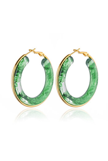 Choice E4772G-1 Acrylic Earrings for Women Waterproof Stainless Steel Earrings 2024 Trend Minimalist Pierci