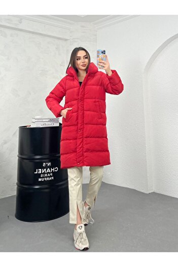 AXXAN Women's Coat Lined Fiber-Filled Hooded Coat Overcoat Coat