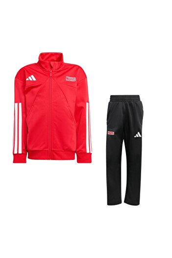 adidas Jm0809-C Marvel Spider-Man Children's Tracksuit Set Red