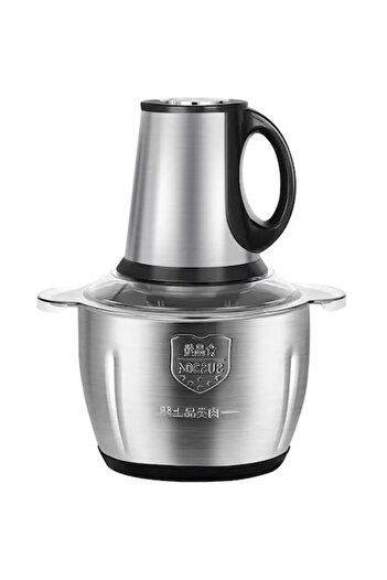 Universal Tocator electric pentru carne si legume, 4 lame din otel inoxidabil de inalta calitate, Capacitate 2