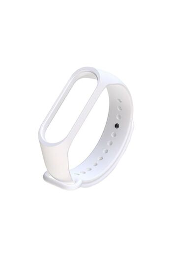 digital-play Replacement silicone strap for Xiaomi Mi Band 3 / Mi Band 4, White color
