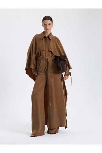 BAQA Brown Long Cap