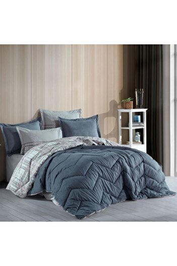 Hobby home collection Comfort Quilt Set - Double Size - Lucia Gray