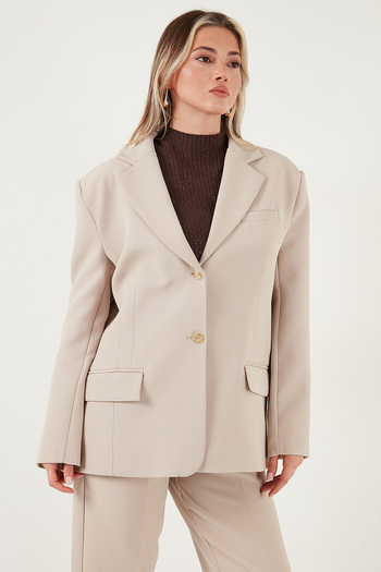 Lela Regular Fit Ceket Yaka Düğmeli Blazer Ceket CEKET 6839562