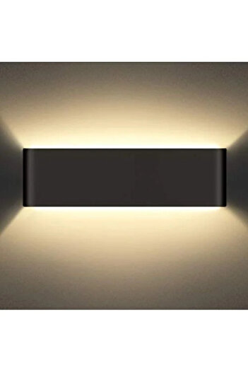 Cata CT-5213 12W Penguen LED Aplik Siyah Kasa 3200K Günışığı Dış Mekan Su Geçirmez Duvar Aydınlatma
