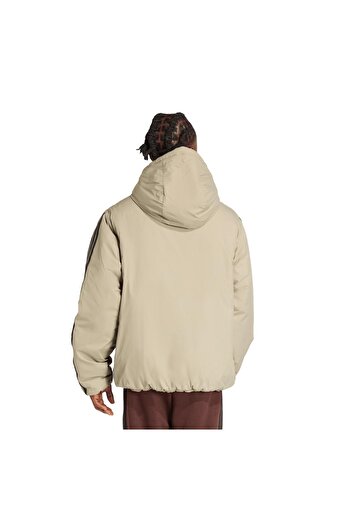 adidas Jm4041-E Ess 3S Ins Hd J Men's Khaki Jacket