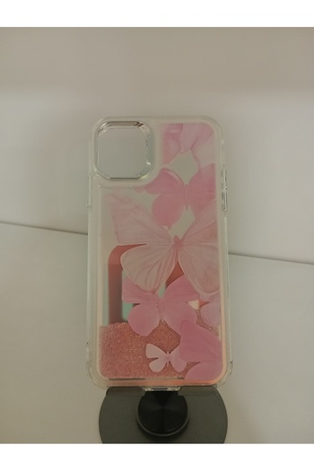 ACL iPhone 11 Compatible Silver Patterned Metal Look Keys and Camera Frame