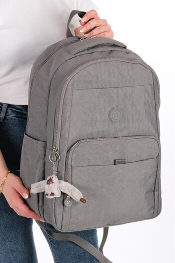 Lederax Crinkle Fabric Large Backpack Ld608