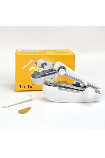 Choice 1pc-white Portable sewing machine mini sewing machine Household Simple Needlework Manual Crop Repai