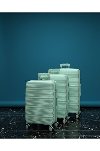 Generic 3-Piece Hardside Lightweight PP Luggage Set with 360° Spinner Wheels