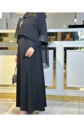 my312 Double Dress with Stone Collar-Tac 5615
