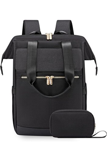 EXCEFORE Xboor 15.6 inch Laptop Backpack for Women, USB Work Backpack, Waterproof Travel Backpack with Organi