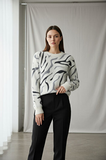 ENDAMIM Striped Yumoş Sweater