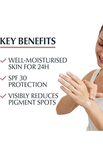 Eucerin Hand Cream for lightening and protecting pigmented skin from the sun with moisturizing and b