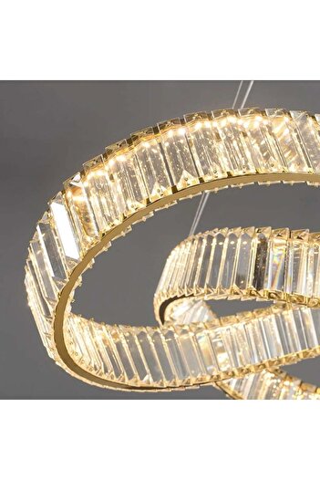 Asateer Modern crystal chandelier, 60 cm diameter