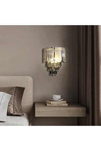 HAMER Modern gold wall lamp E 14*2 L, with screws